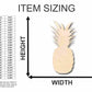 Unfinished Wood Pineapple Shape - Fruit - Tropical - Craft- up to 46" DIY