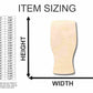 Unfinished Wood Beer Pint Glass Shape - Bar Decor - Craft - up to 46" DIY
