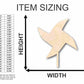 Unfinished Wood Pinwheel Shape - Yard Decor - Craft - up to 46" DIY