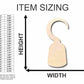 Unfinished Wood Pirate Hook Shape - Pirates - Craft - up to 46" DIY