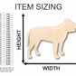 Unfinished Wood Pitbull Dog Shape - Animal - Pet - Craft - up to 46" DIY