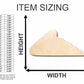 Unfinished Wood Pizza Slice Shape - Kitchen - Food - Craft - up to 46" DIY