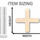 Unfinished Wood Plus Sign Symbol - Math School - Craft - up to 46" DIY