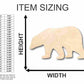 Unfinished Wood Polar Bear Shape - Animal - Craft - up to 46" DIY