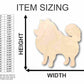 Unfinished Wood Pomeranian Dog Shape - Animal - Pet - Craft - up to 46" DIY