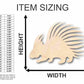 Unfinished Wood Porcupine Shape - Animal - Wildlife - Craft - up to 46" DIY