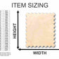 Unfinished Wood Postage Stamp Shape - Craft - up to 46" DIY