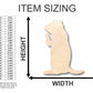 Unfinished Wood Prairie Dog Shape - Animal - Wildlife - Craft - up to 46" DIY