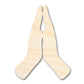 Unfinished Wood Praying Hands Shape - Religious Craft - up to 46" DIY