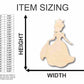 Unfinished Wood Princess Shape - Royalty - Craft - up to 46" DIY
