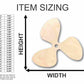 Unfinished Wood Propeller Shape - Fishing - Boat - Craft - up to 46" DIY