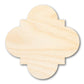 Unfinished Wood Quatrefoil Shape - Craft - up to 46" DIY