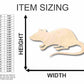 Unfinished Wood Rat Shape - Animal - Wildlife - Craft - up to 46" DIY