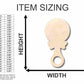 Unfinished Wood Baby Rattle Shape - Nursery Decor - Craft- up to 46" DIY