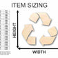 Unfinished Wood Recycling Symbol Shape - (3 Piece) Craft - up to 46" DIY