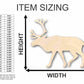 Unfinished Wood Reindeer Shape - Animal - Wildlife - Craft - up to 46" DIY