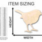 Unfinished Wood Robin Shape - Springtime - Animal - Bird - Wildlife - Craft - up to 46" DIY