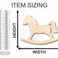 Unfinished Wood Rocking Horse Shape - Toy Animal - Craft - up to 46" DIY