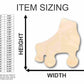 Unfinished Wood Roller Skate Shape - Craft - up to 46" DIY