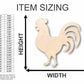 Unfinished Wood Rooster Chicken Shape - Farm Animal - Craft - up to 46" DIY