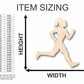 Unfinished Wood Running Girl Shape - Track Cross Country - Sports - Room Decor - up to 46" DIY