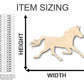Unfinished Wood Running Wild Horse Shape - Sport - Farm Animal - Craft - up to 46" DIY