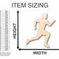 Unfinished Wood Running Boy Shape - Track Cross Country - Sports - Room Decor - up to 46" DIY