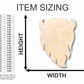 Unfinished Wood Santa Claus Beard Shape - Christmas - Ornament - Craft - up to 46" DIY