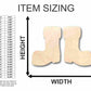 Unfinished Wood Santa Claus Boots Shape - Christmas - Ornament - Craft - up to 46" DIY