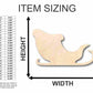 Unfinished Wood Santa Claus Sleigh Shape - Christmas - Ornament - Craft - up to 46" DIY