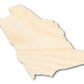 Unfinished Wood Saudi Arabia Country Shape - Middle East Craft - up to 46" DIY