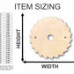 Unfinished Wood Saw Blade Shape - Construction - Tool - Craft - up to 46" DIY