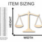 Unfinished Wood Scales of Justice Shape - Law - Courthouse - Craft - up to 46" DIY