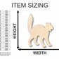 Unfinished Wood Scary Cat Shape - Halloween - Craft - up to 46" DIY