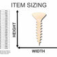 Unfinished Wood Screw Shape - Tool - Craft - up to 46" DIY