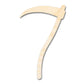 Unfinished Wood Scythe Silhouette - up to 46" DIY