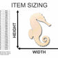 Unfinished Wood Seahorse Shape - Ocean - Nursery - Craft - up to 46" DIY