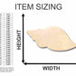 Unfinished Wood Seashell Shape - Ocean - Beach - Nursery - Craft - up to 46" DIY
