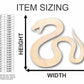 Unfinished Wood Serpent Snake Shape - Animal - Wildlife - Craft - up to 46" DIY