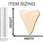 Unfinished Wood Shark Tooth Shape - Ocean - Beach - Nursery - Craft - up to 46" DIY