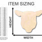 Unfinished Wood Sheep Head Shape - Farm Animal - Craft - up to 46" DIY