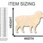 Unfinished Wood Sheep Shape - Farm Animal - Craft - up to 46" DIY