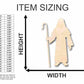 Unfinished Wood Shepherd Shape - Bible - History - Craft - up to 46" DIY