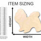 Unfinished Wood Shih Tzu Dog Shape - Animal - Pet - Craft - up to 46" DIY