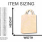 Unfinished Wood Shopping Bag Shape - Craft - up to 46" DIY