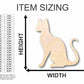 Unfinished Wood Siamese Cat Shape - Animal - Pet - Craft - up to 46" DIY