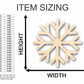 Unfinished Wood Simple Snowflake Shape - Winter Decor - Craft - up to 46" DIY