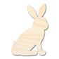 Unfinished Wood Sitting Bunny Shape - Craft - up to 46" DIY