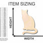 Unfinished Wood Sitting Cat Shape - Animal - Pet - Craft - up to 46" DIY