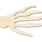Unfinished Wood Skeleton Hand Shape | Craft Cutout | up to 46" DIY